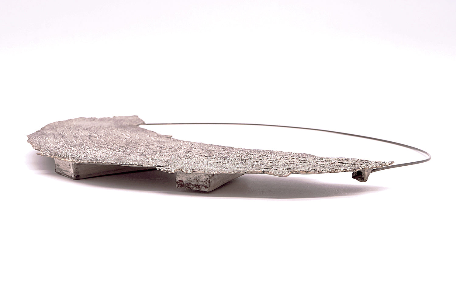 野田里美　侘び銀樹 掛花入れ（月）　NODFV011P