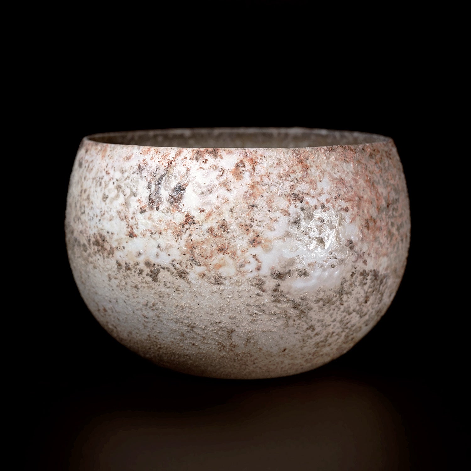 松本治幸　白磁窯変碗　HRYTB015