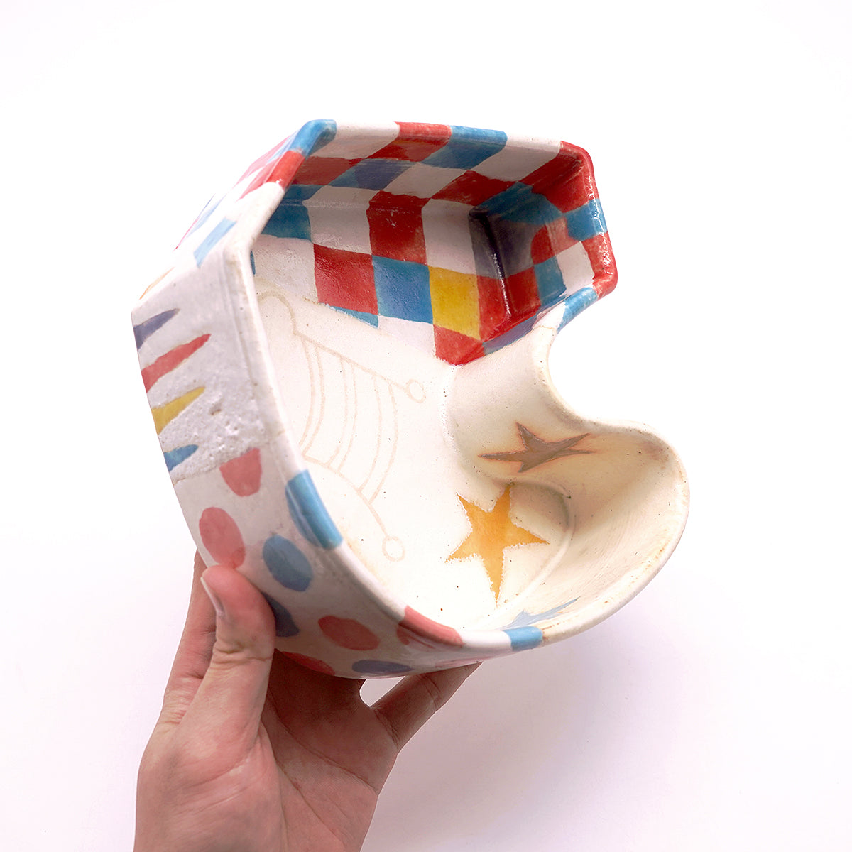 栢野紀文　織部鉢　KYKPL086P