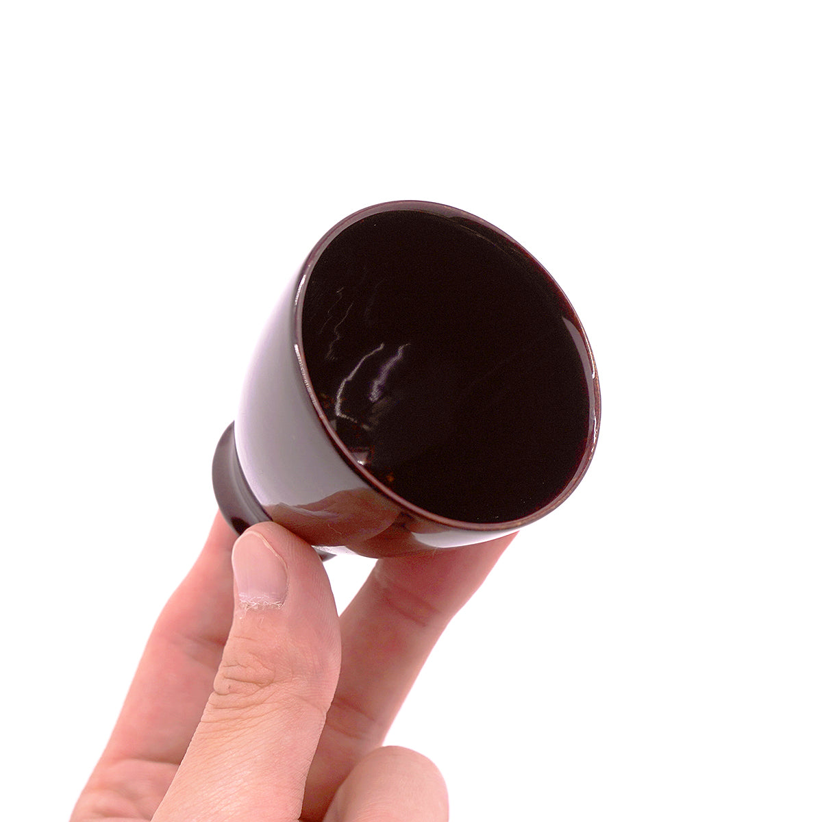 松本光太　溜塗ぐい呑み　MMKGN046