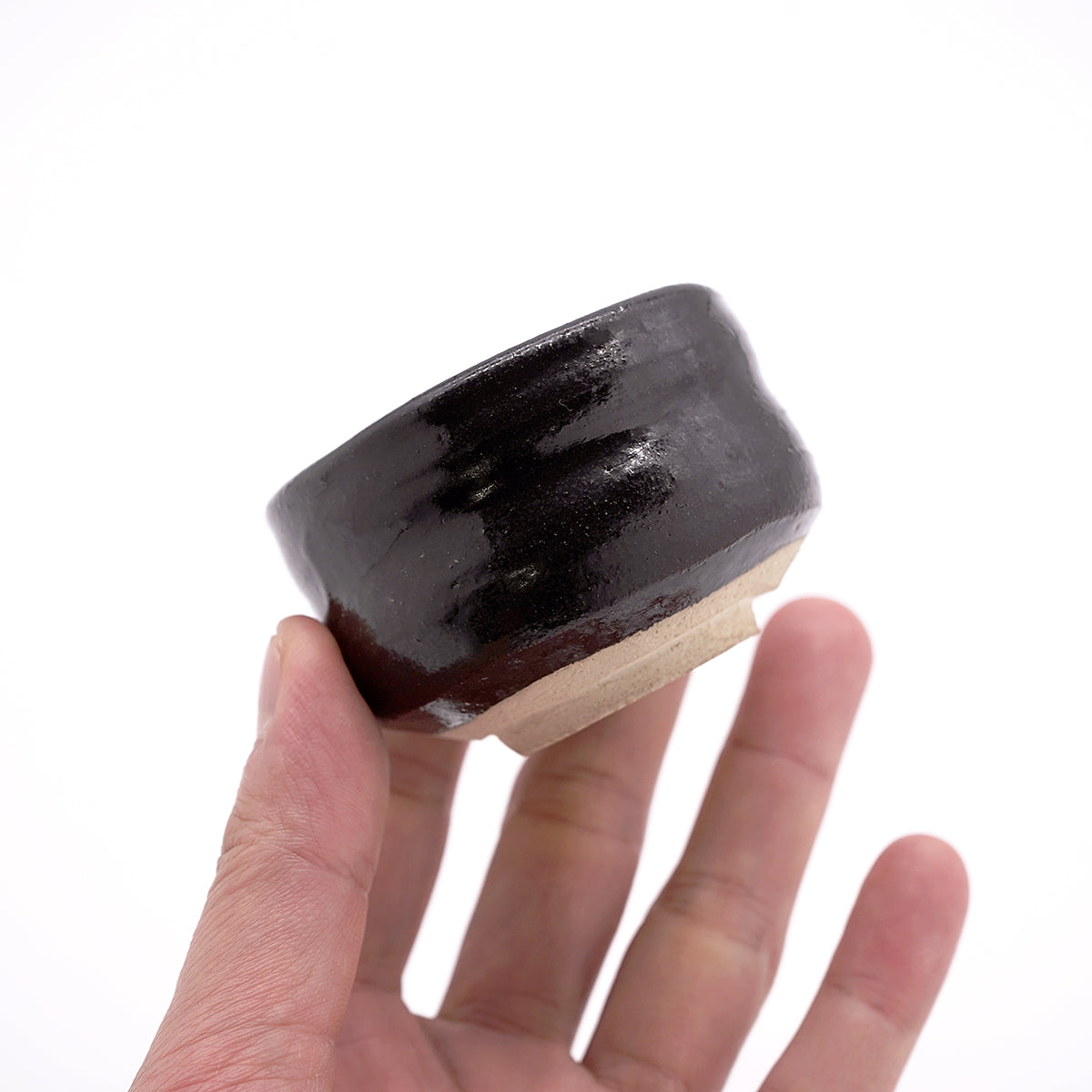 【期間限定】《Life with the Bloom》伊藤千穂　黒織部ぐい呑　ITCBGN004