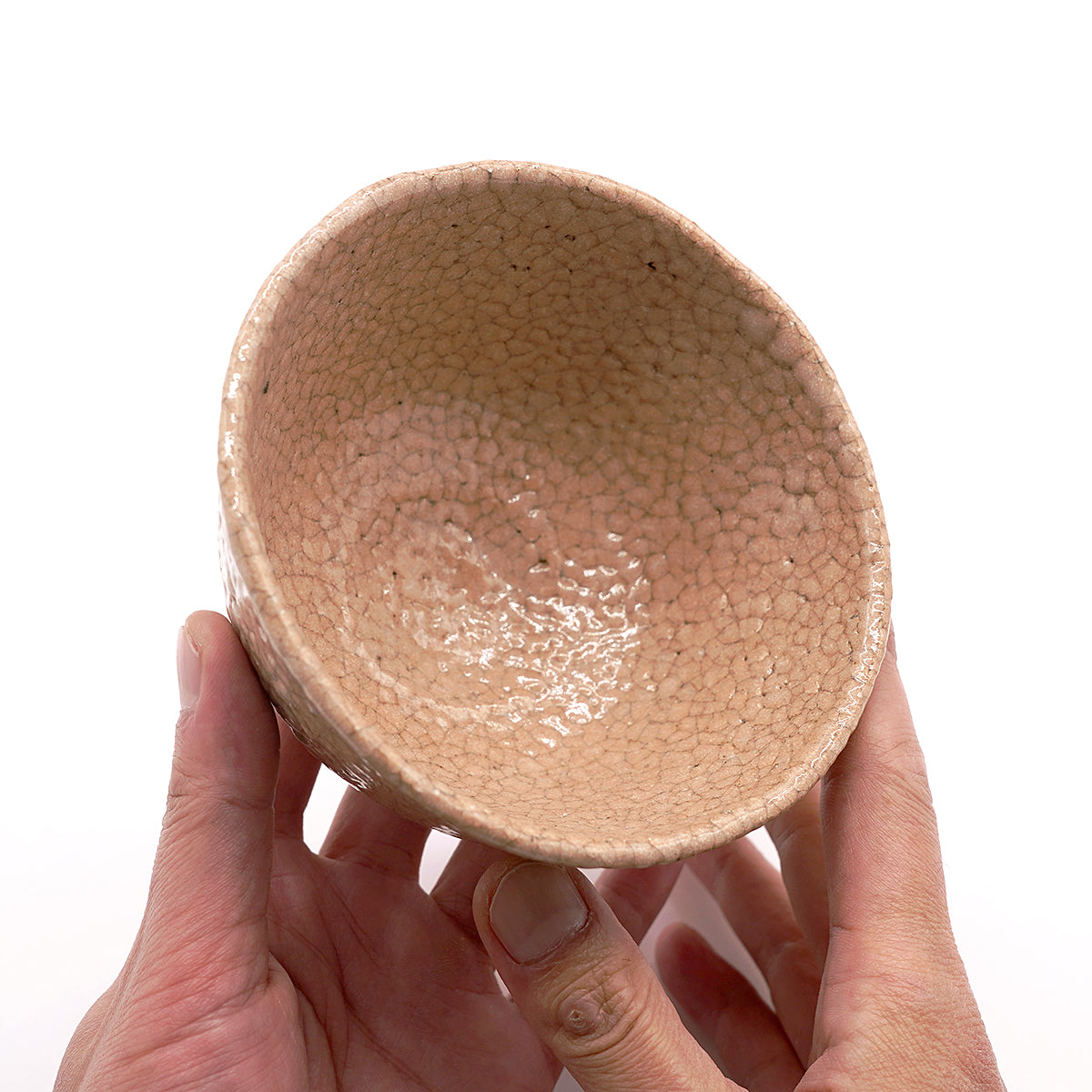 【期間限定】《Life with the Bloom》伊藤千穂　赤香梅花皮茶碗　ITCBTB008