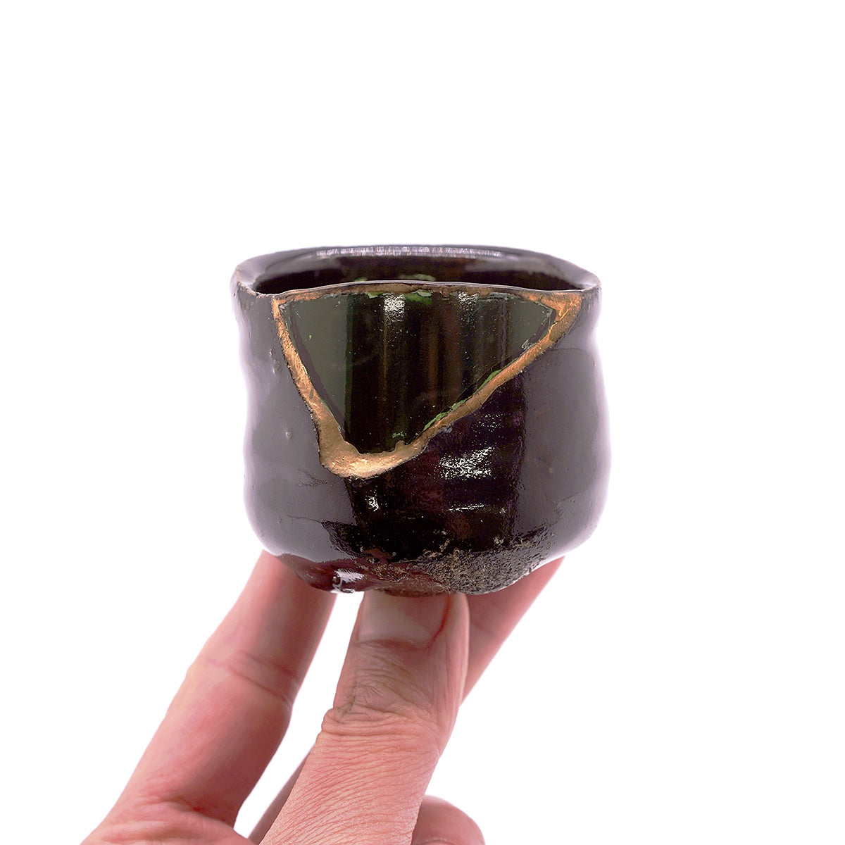 大上裕樹　ガラス呼継ぐい呑　OGYGN069