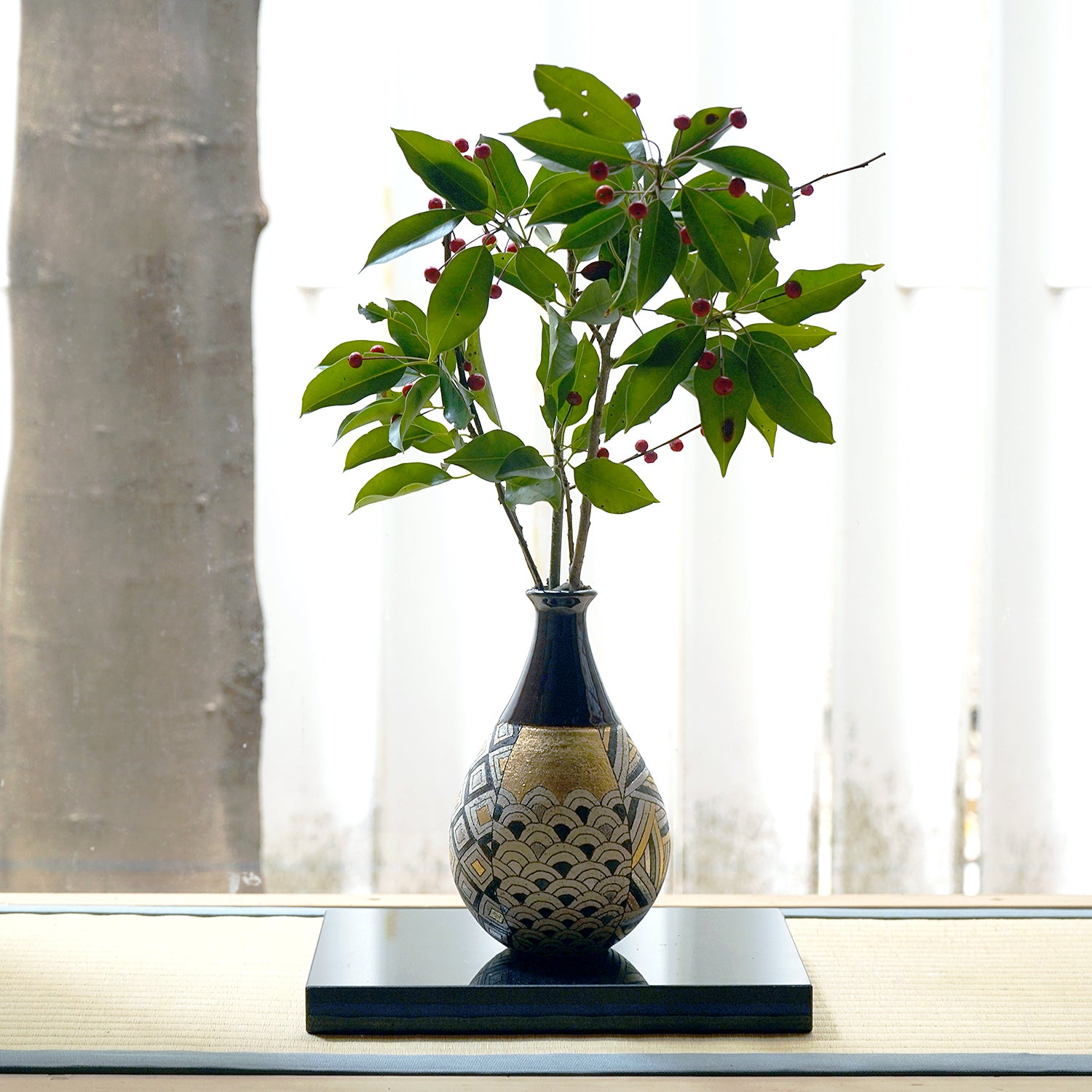 【期間限定】《Life with the Bloom》伊藤千穂　「煌」細口花器　ITCBFV012