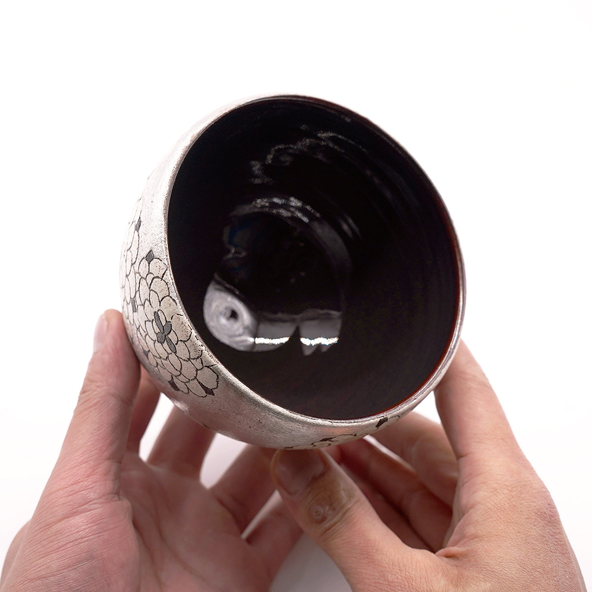 【期間限定】《Life with the Bloom》伊藤千穂　茶碗「銀彩ダリア」　ITCBTB029