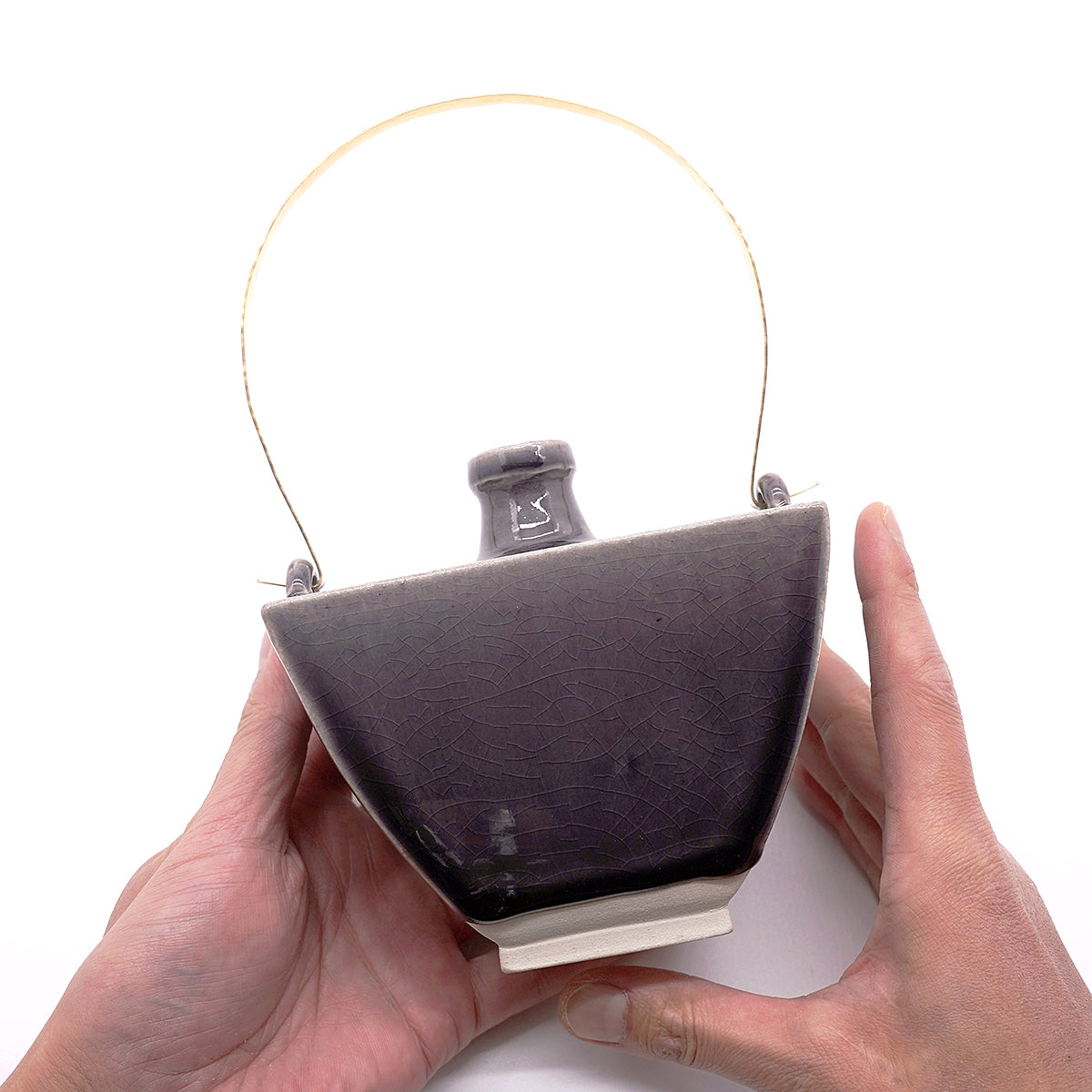 【期間限定】《Life with the Bloom》伊藤千穂　曹柱硝子手付き扁壺　ITCBFV010