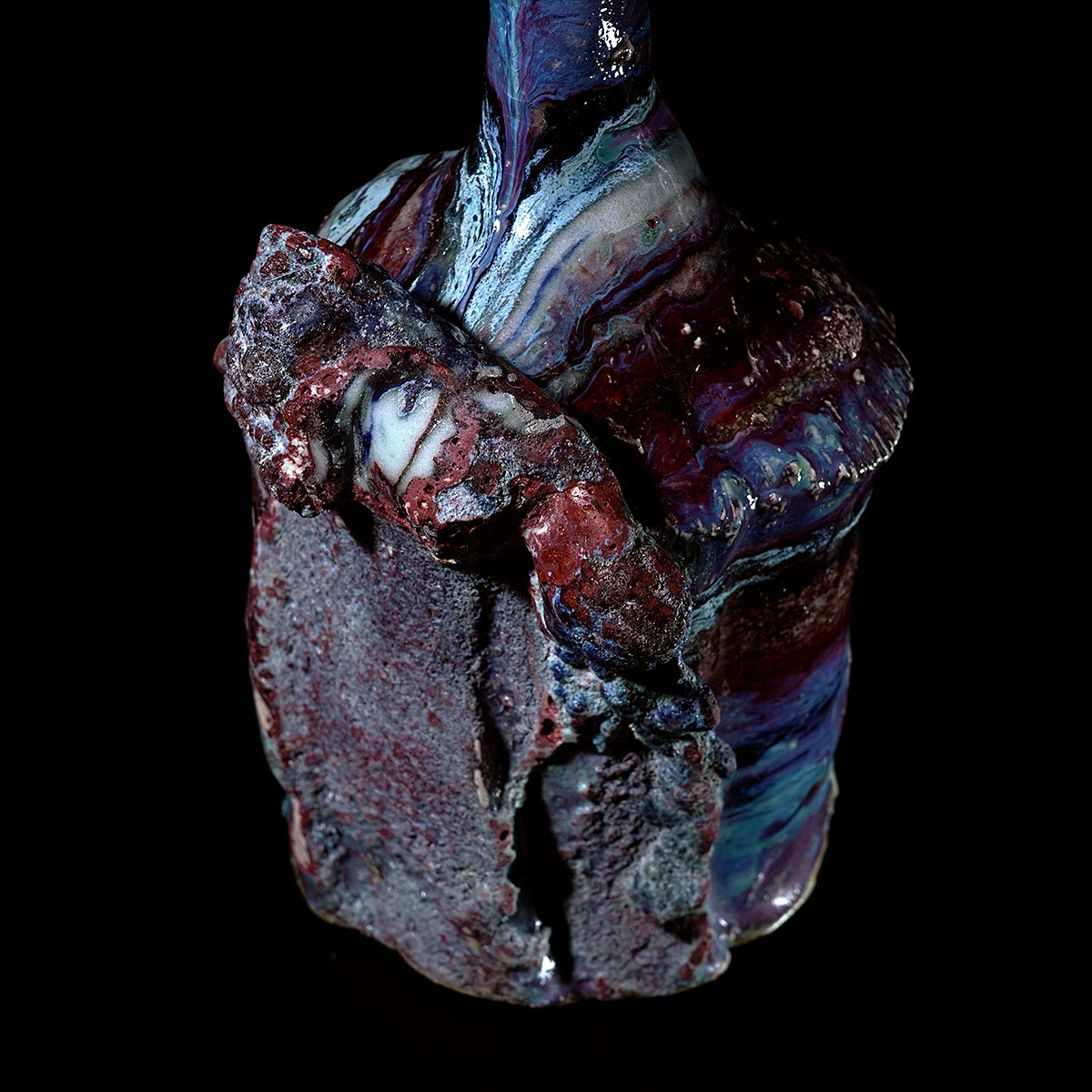 木ノ戸久仁子　稀晶石花器　KNKFV033