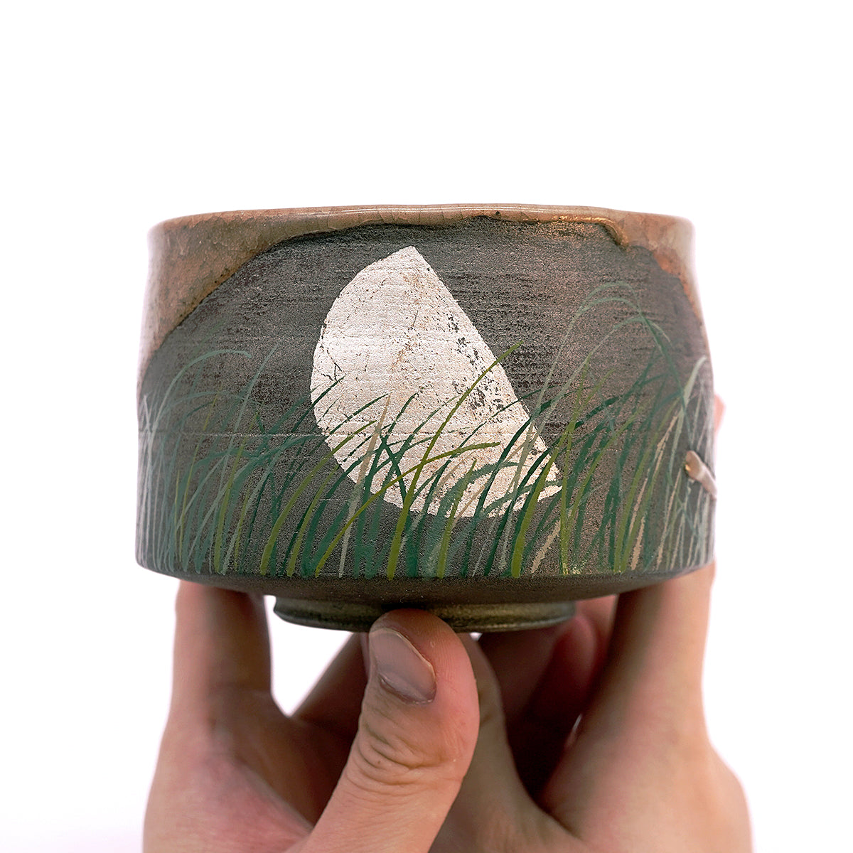 菱田賢治　月夜図茶碗　HSDTB039P