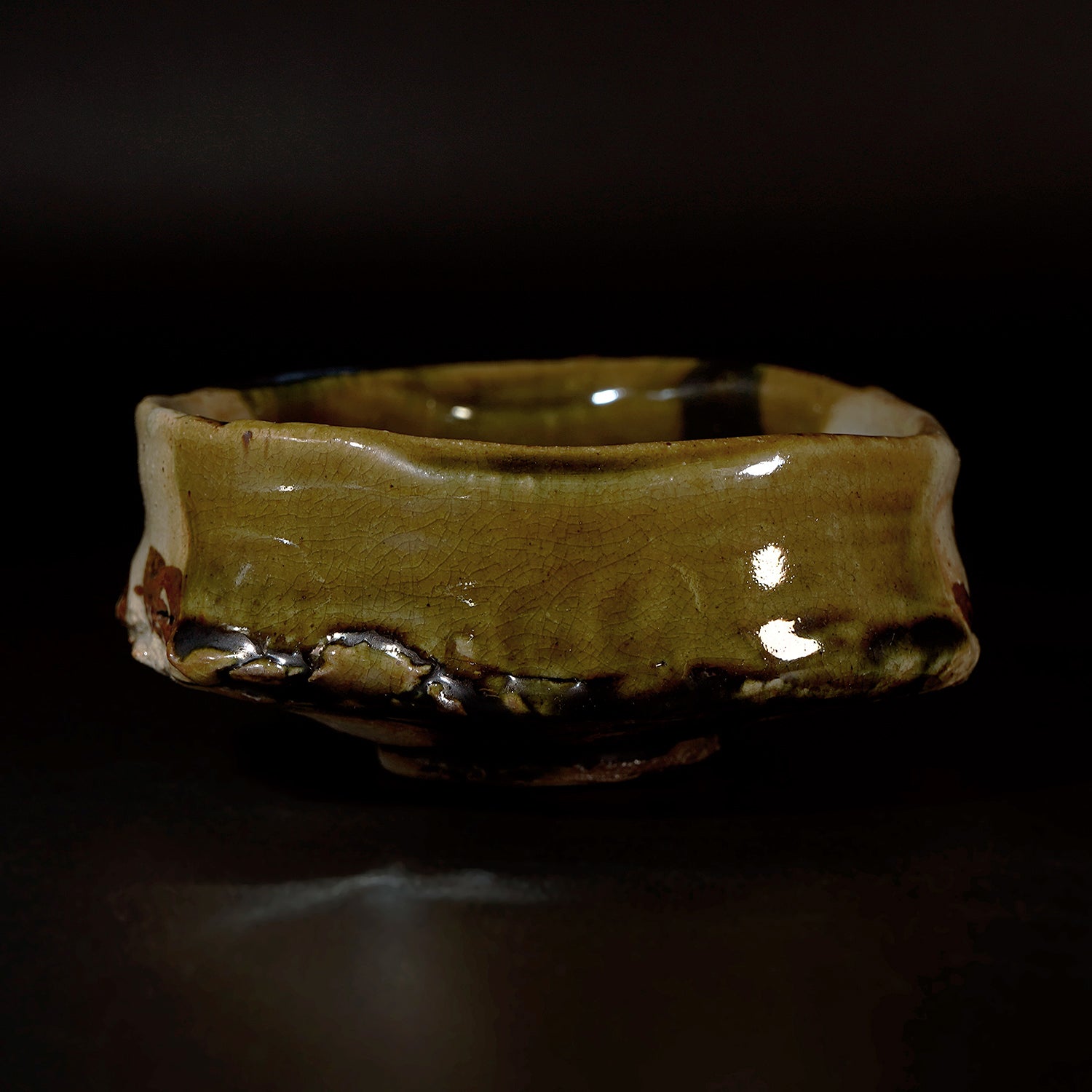 寺田鉄平　織部茶盌　TRDTB136