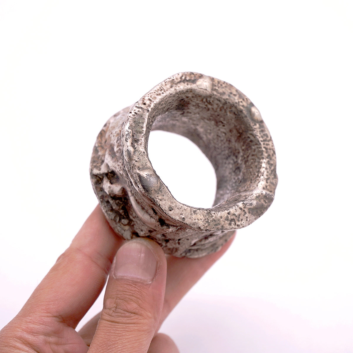 富田啓之 銀彩蓋置 TMTTI028P – 白白庵（PAKUPAKUAN）