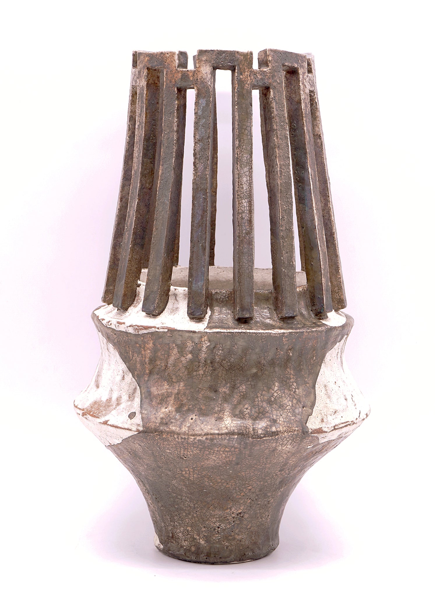 富田啓之　銀冠粉引壺　TMTFV056P