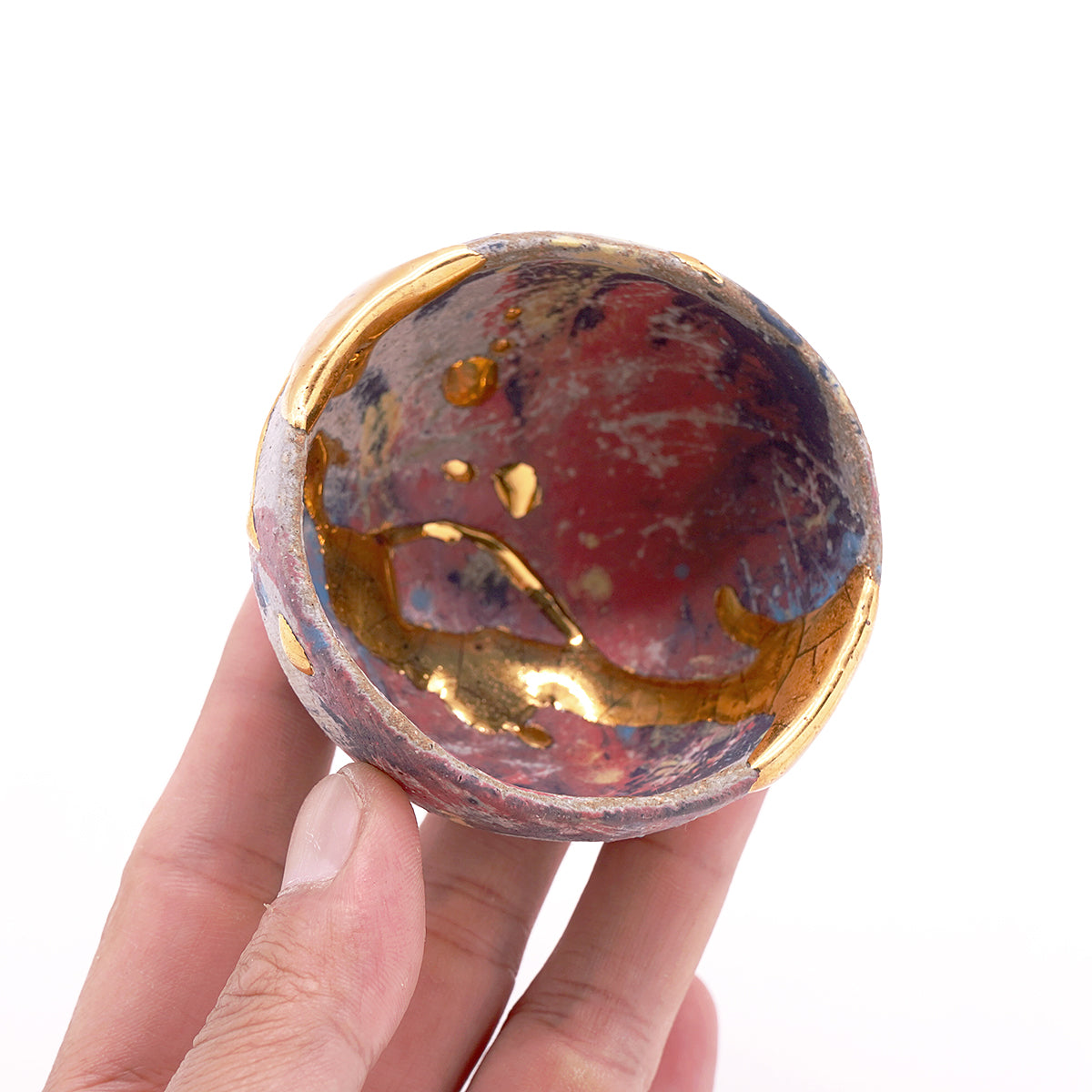 富田啓之 虹色金彩ボウルぐい呑 TMTGN170P – 白白庵（PAKUPAKUAN）