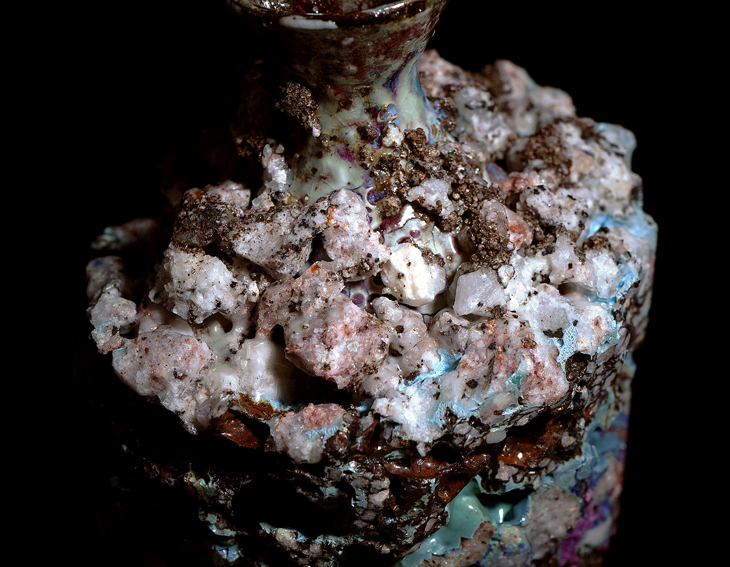 木ノ戸久仁子　稀晶石花器　KNKFV040