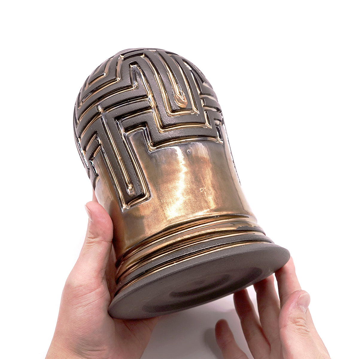 金理有　赫彩線刻花器　KIMFV005P