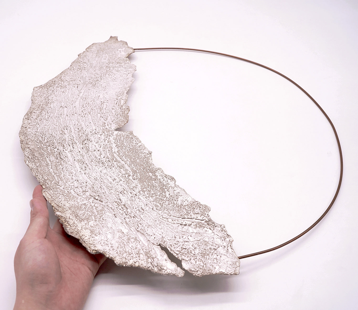 野田里美　銀樹 掛花入れ（月）　NODFV010P