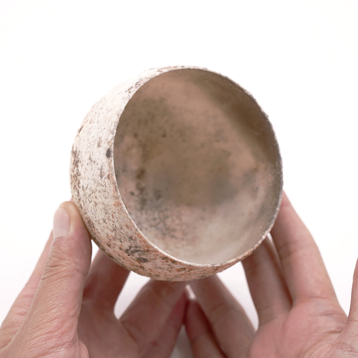 松本治幸　白磁窯変碗　HRYTB015