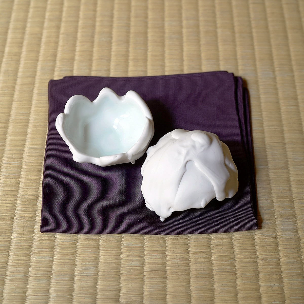 樽田裕史　白磁　蓋物　TRTTI027