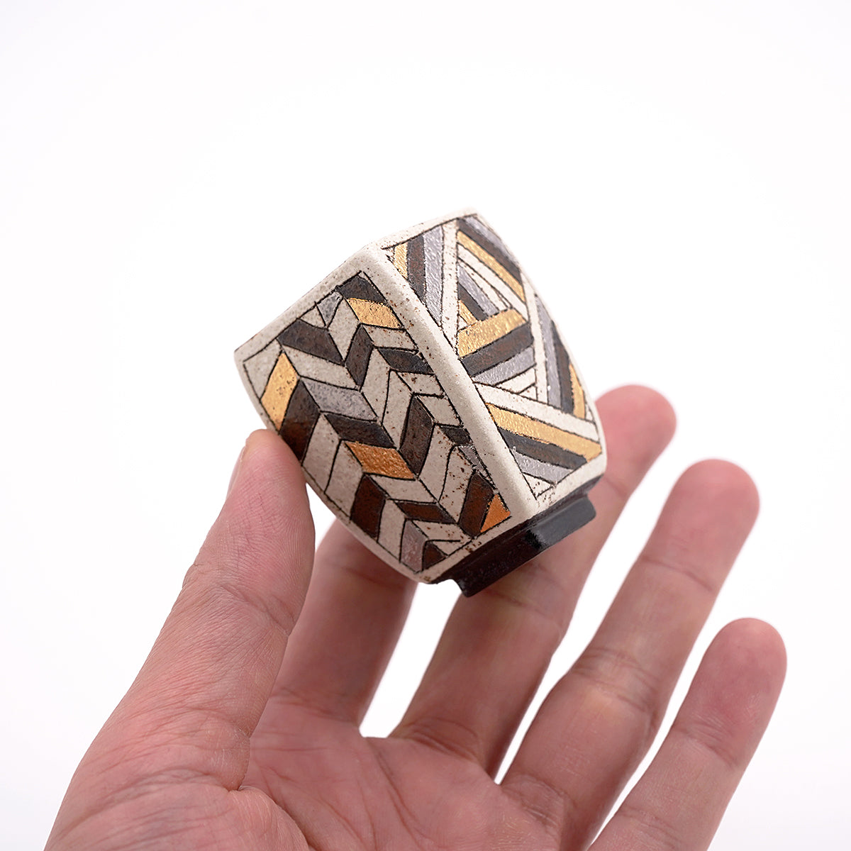 【期間限定】《Life with the Bloom》伊藤千穂　「煌」四方ぐい呑　ITCBGN002