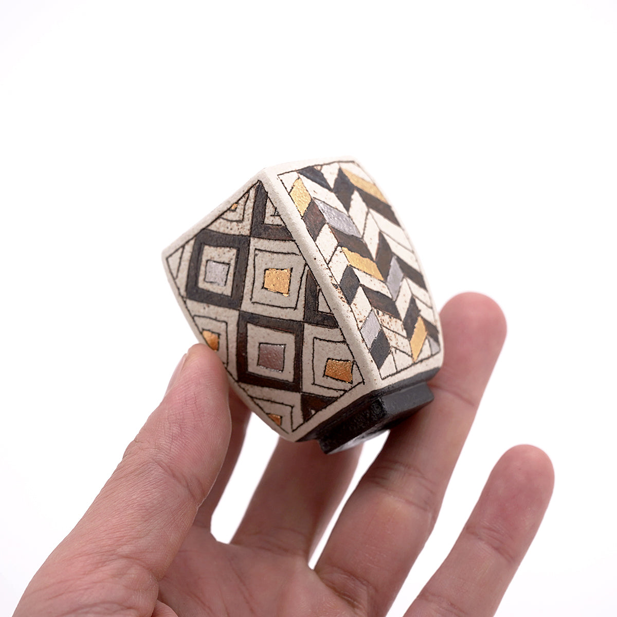 【期間限定】《Life with the Bloom》伊藤千穂　「煌」四方ぐい呑　ITCBGN003