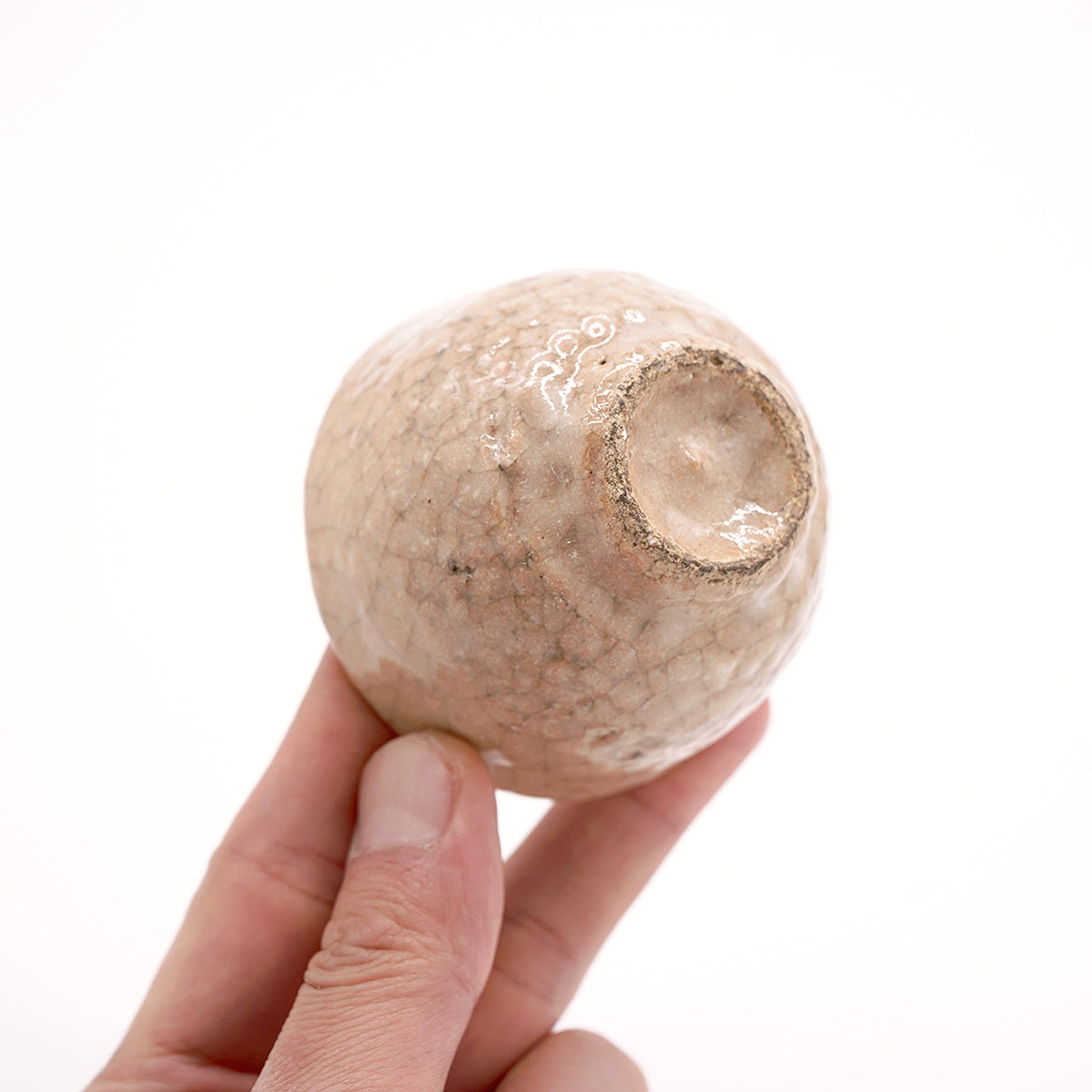 【期間限定】《Life with the Bloom》伊藤千穂　赤香梅花皮ぐい呑　ITCBGN020