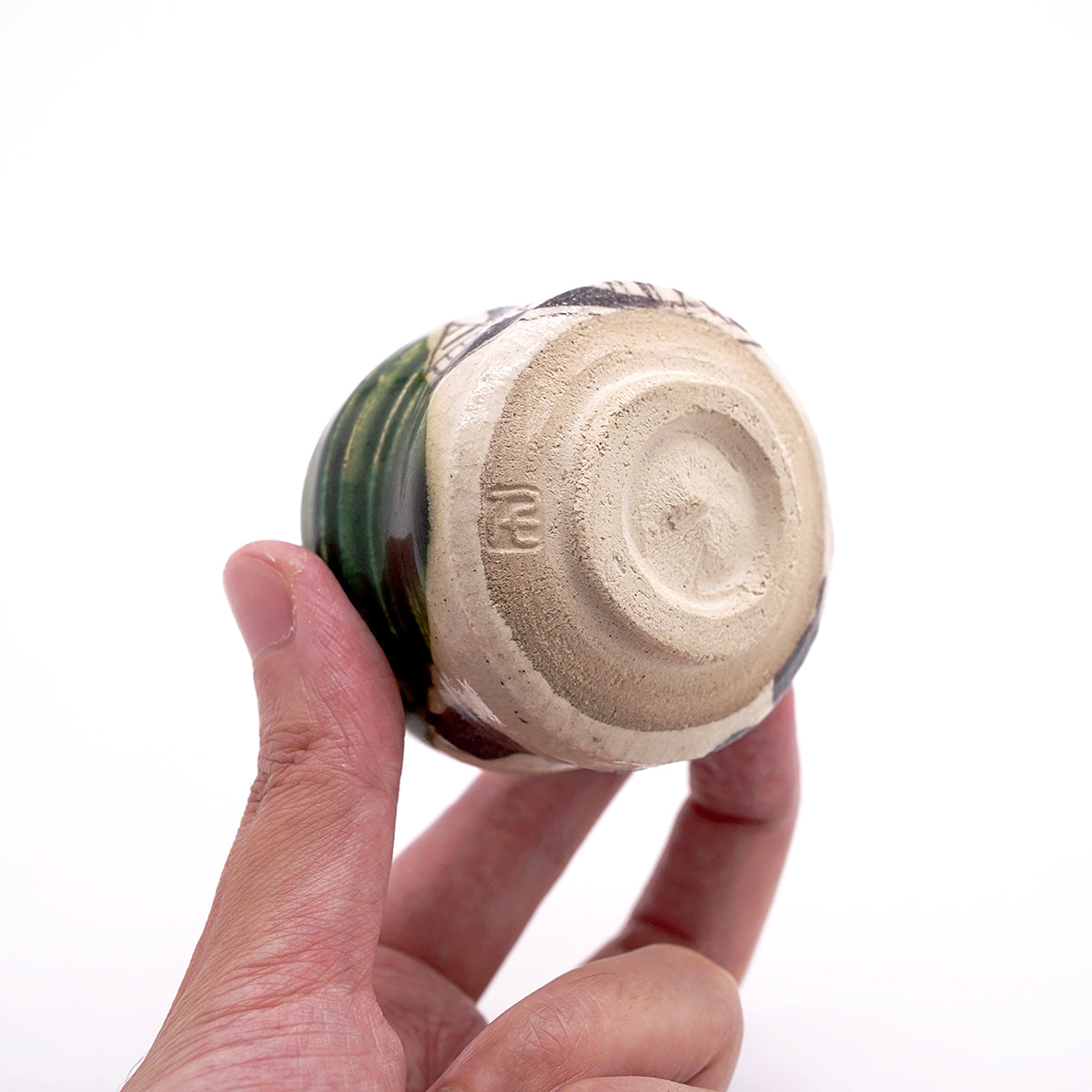 【期間限定】《Life with the Bloom》伊藤千穂　織部ぐい呑　ITCBGN040