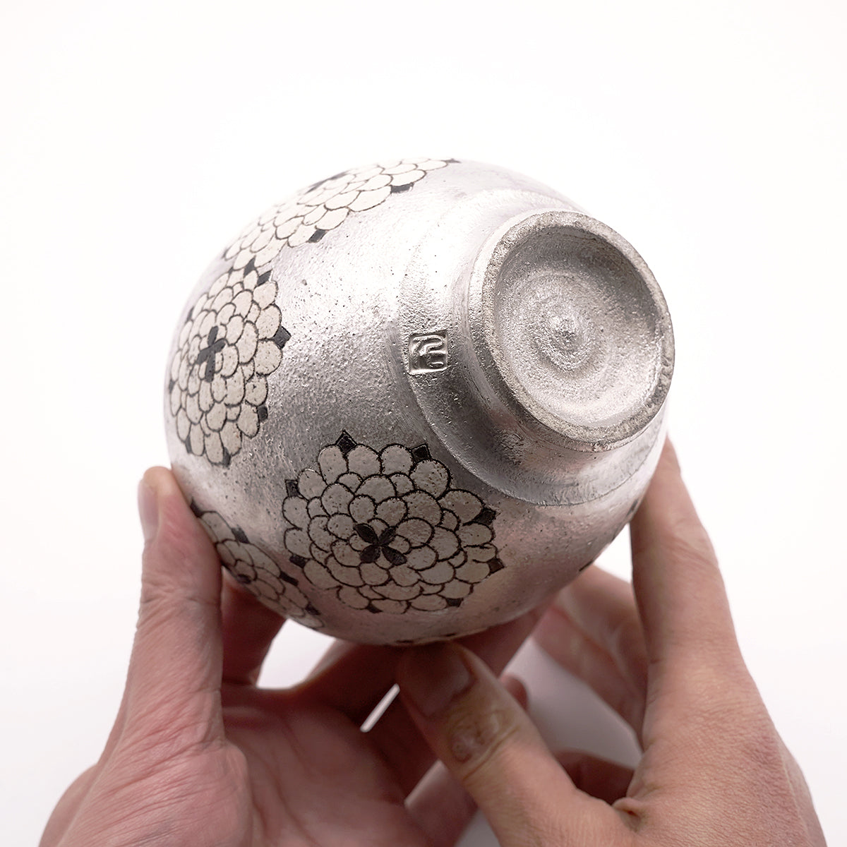 【期間限定】《Life with the Bloom》伊藤千穂　茶碗「銀彩ダリア」　ITCBTB029