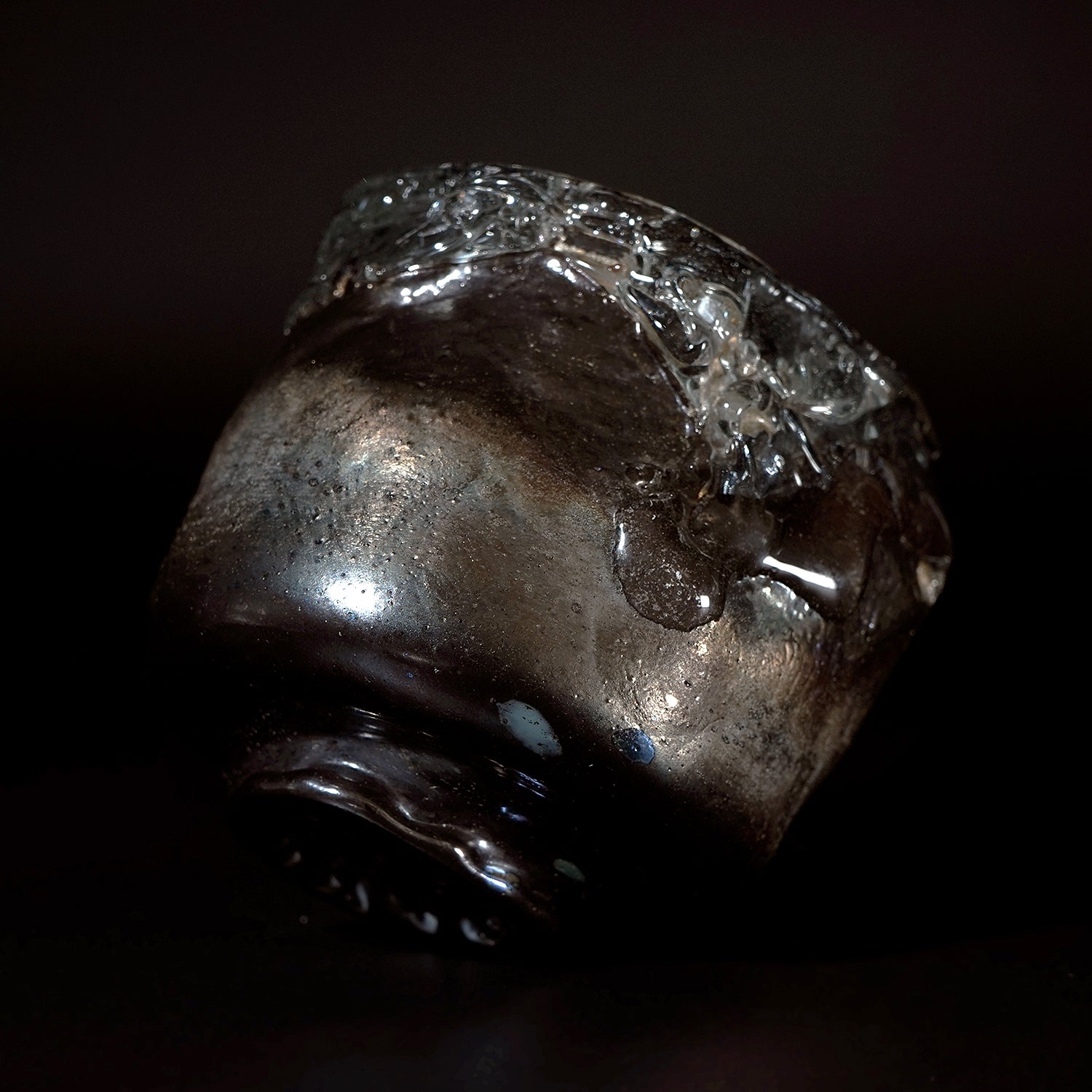 奥島圭二　玻璃髹漆盌箔押　OKKTB002P