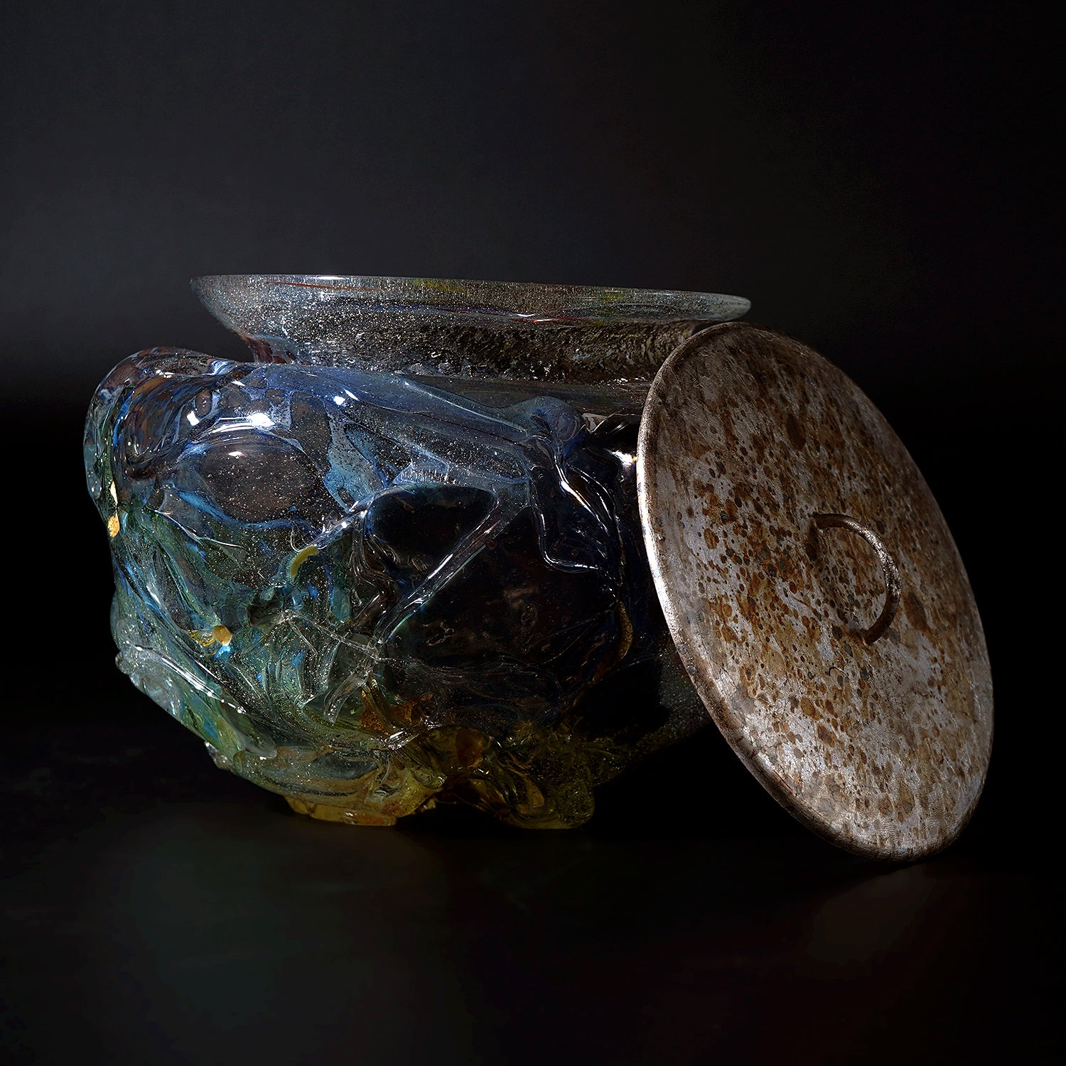 奥島圭二　玻璃水指　OKKTI004P