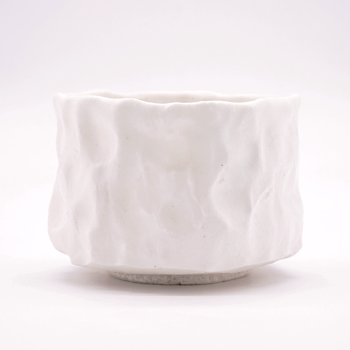 穂高隆児　白磁透光茶盌　HDKTB109