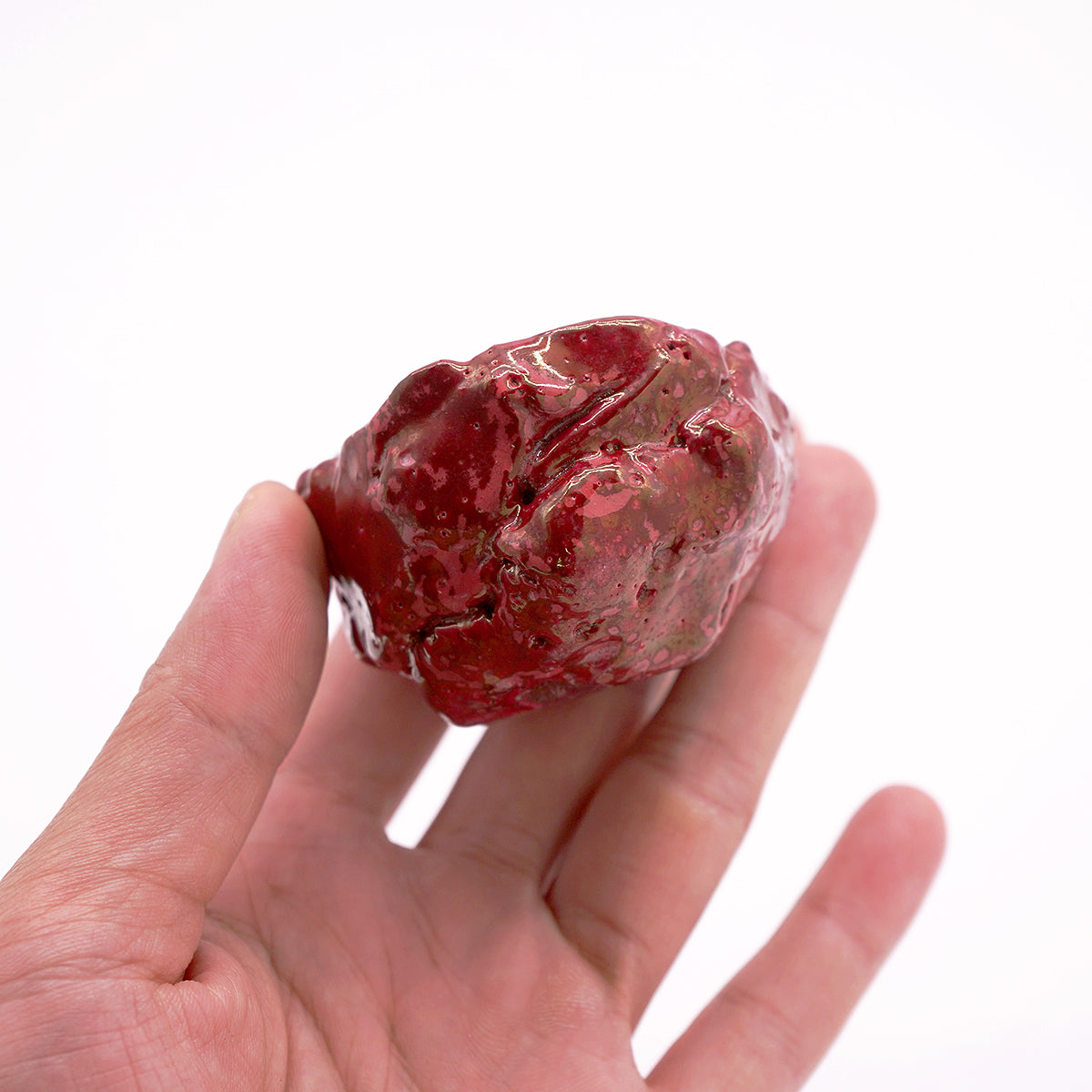 富田啓之 紅々彩刳抜ぐい呑 TMTGN153P – 白白庵（PAKUPAKUAN）