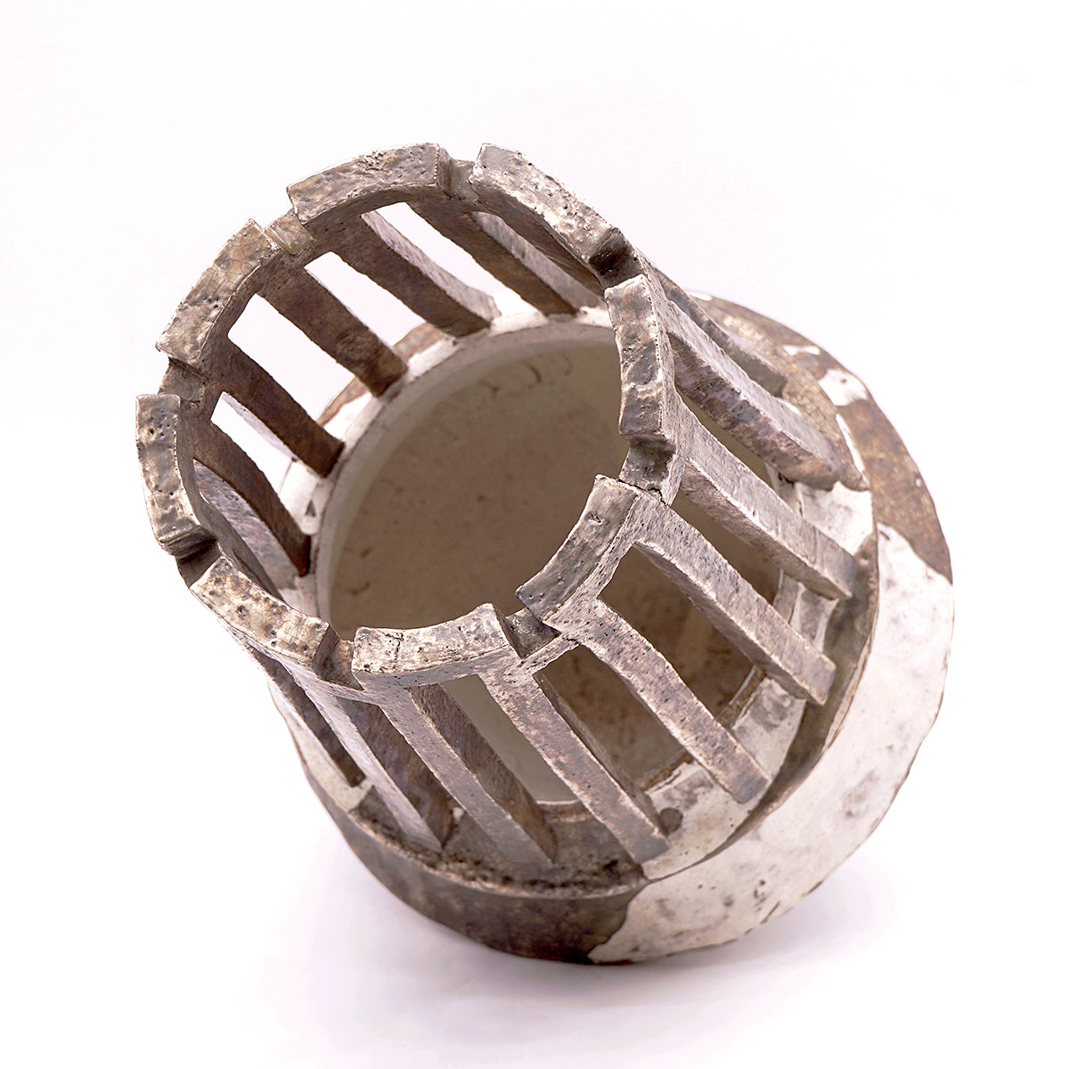 富田啓之　銀冠粉引壺　TMTFV056P