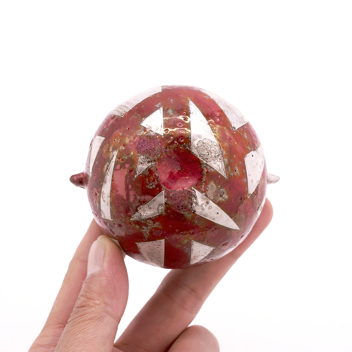 富田啓之 銀彩変則襷文耳付ぐい呑 TMTGN169P – 白白庵（PAKUPAKUAN）