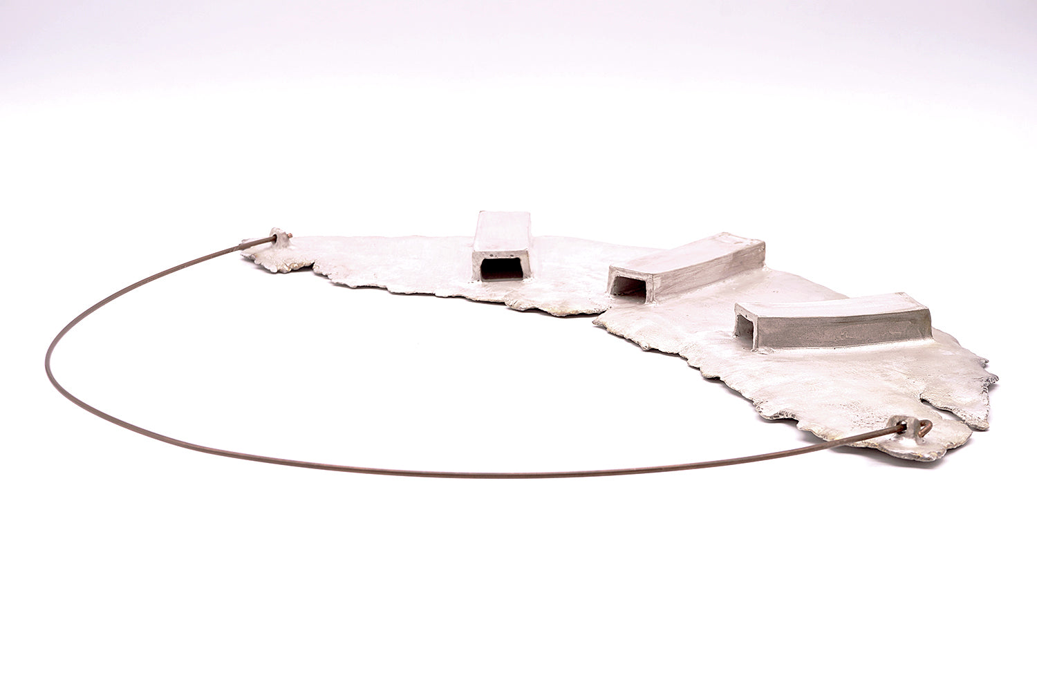 野田里美　銀樹 掛花入れ（月）　NODFV010P