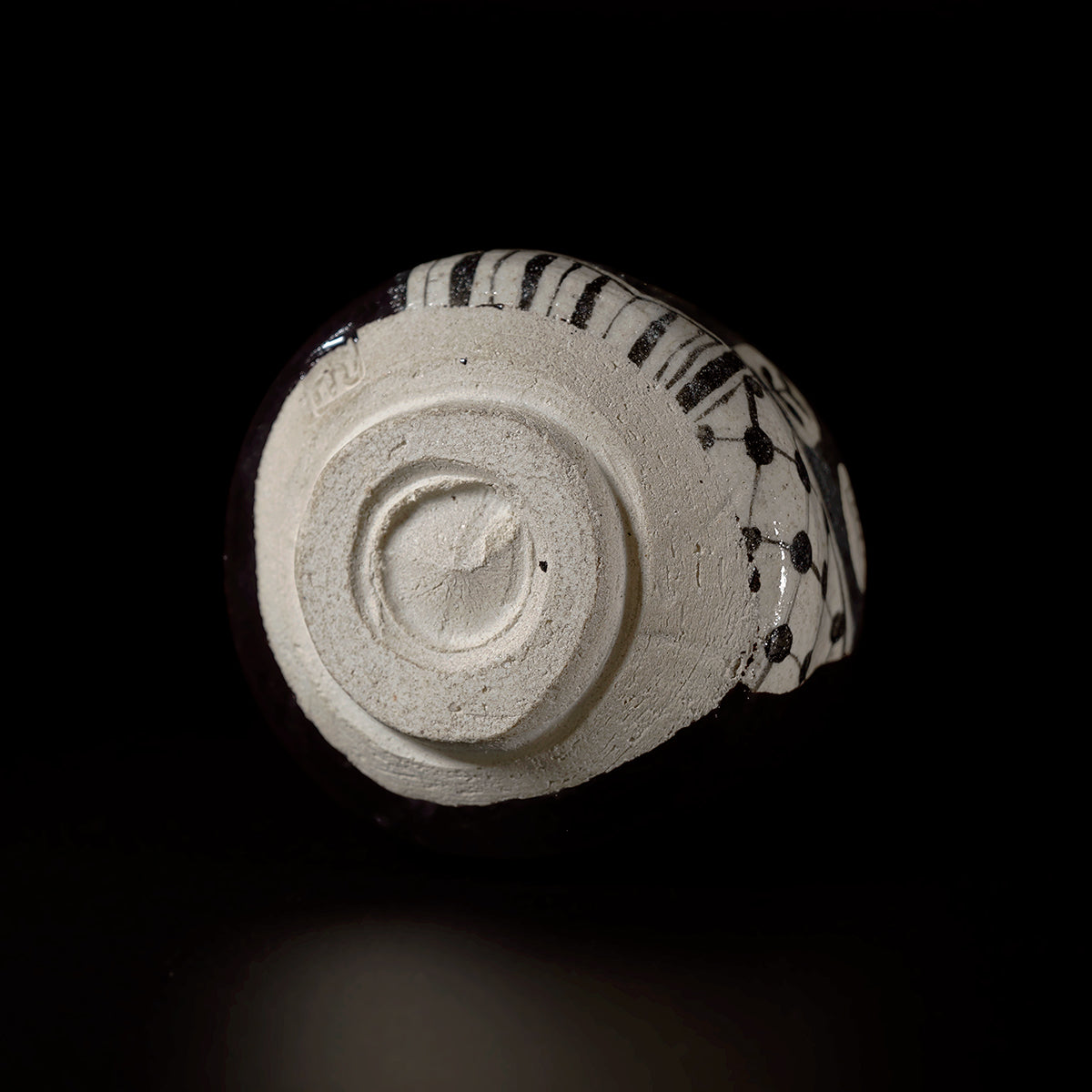 【期間限定】《Life with the Bloom》伊藤千穂　黒織部ぐい呑　ITCBGN004