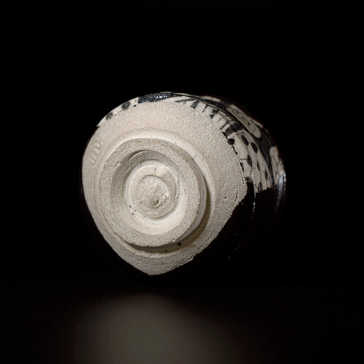 【期間限定】《Life with the Bloom》伊藤千穂　黒織部ぐい呑　ITCBGN005