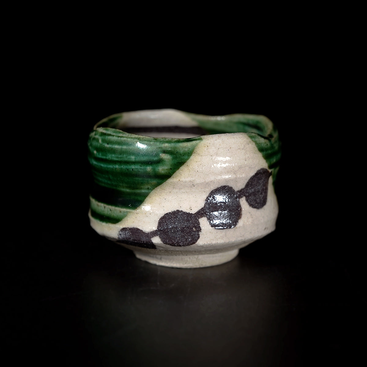 【期間限定】《Life with the Bloom》伊藤千穂　織部ぐい呑　ITCBGN040