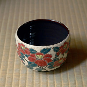 伊藤千穂 茶碗「椿」 ITCTB045P – 白白庵（PAKUPAKUAN）