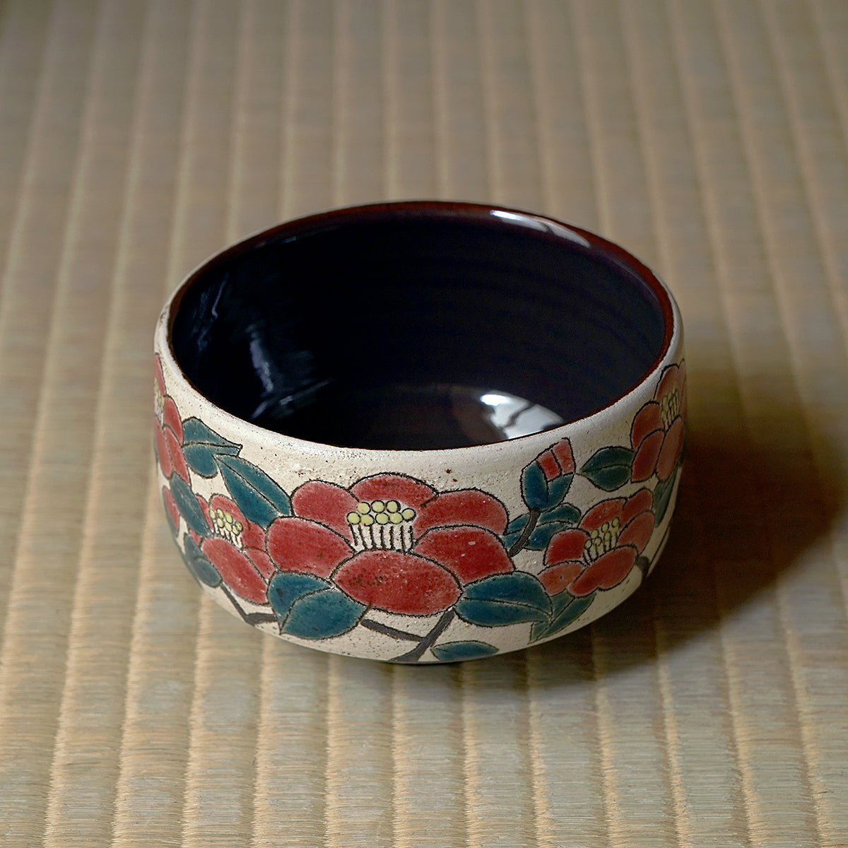 伊藤千穂 茶碗「椿」 ITCTB046P – 白白庵（PAKUPAKUAN）