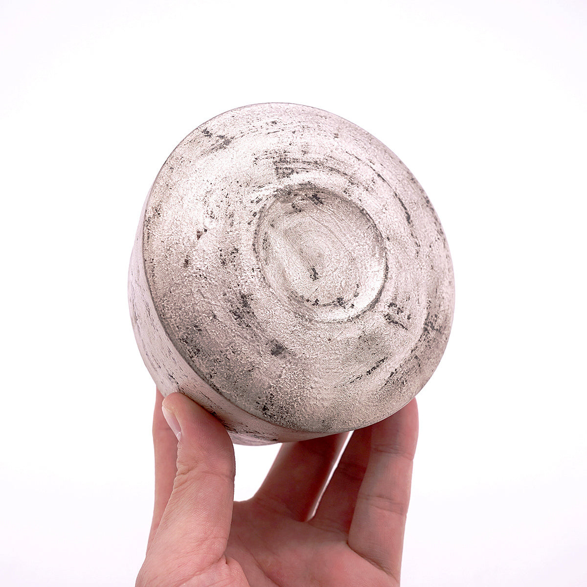 野田里美　侘び銀彩 片口　NODSK013