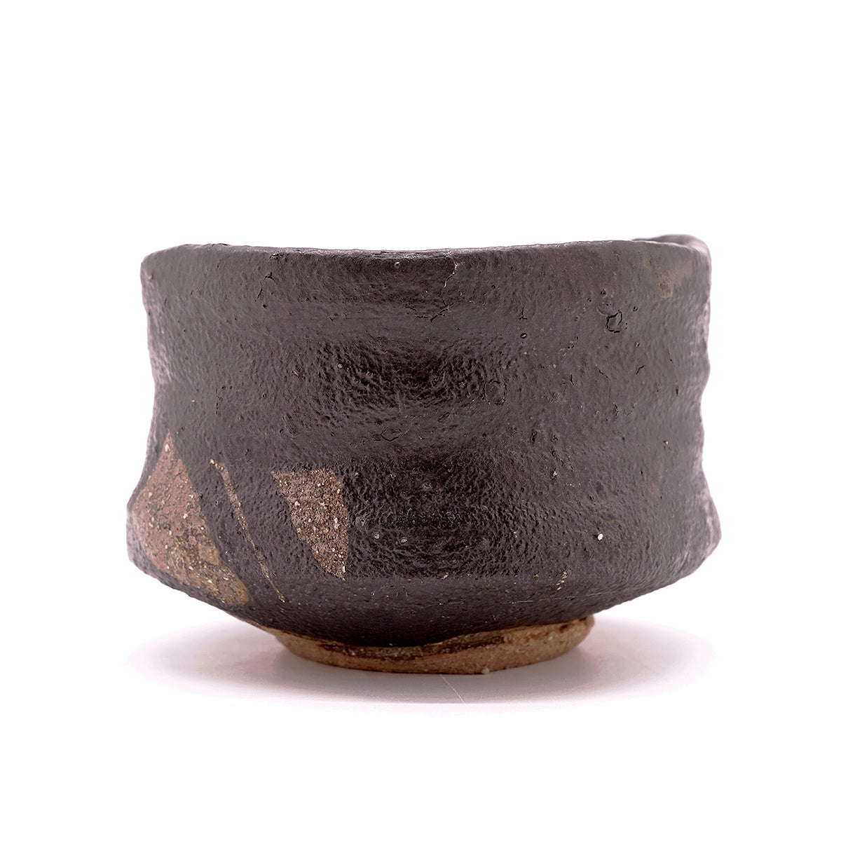 穂高隆児　笠間原土黒茶盌　HDKTB110