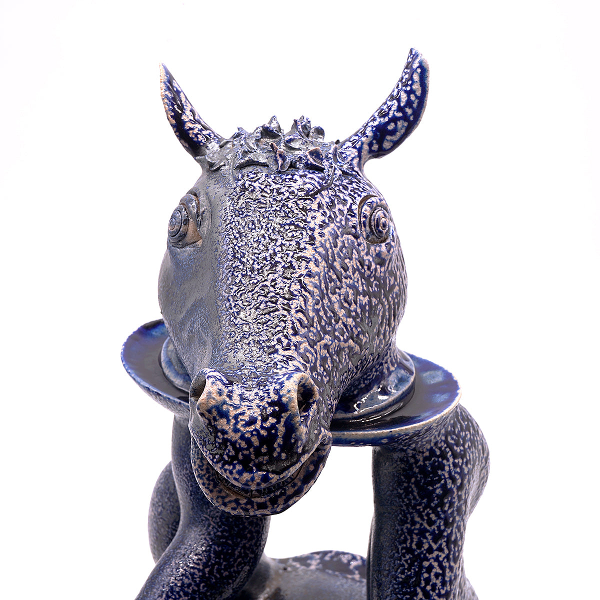 【縁起物】　やしろさん 期間限定】《干支物☆縁起物展 2025》山田浩之 CAVE340 #80 Blue Horse