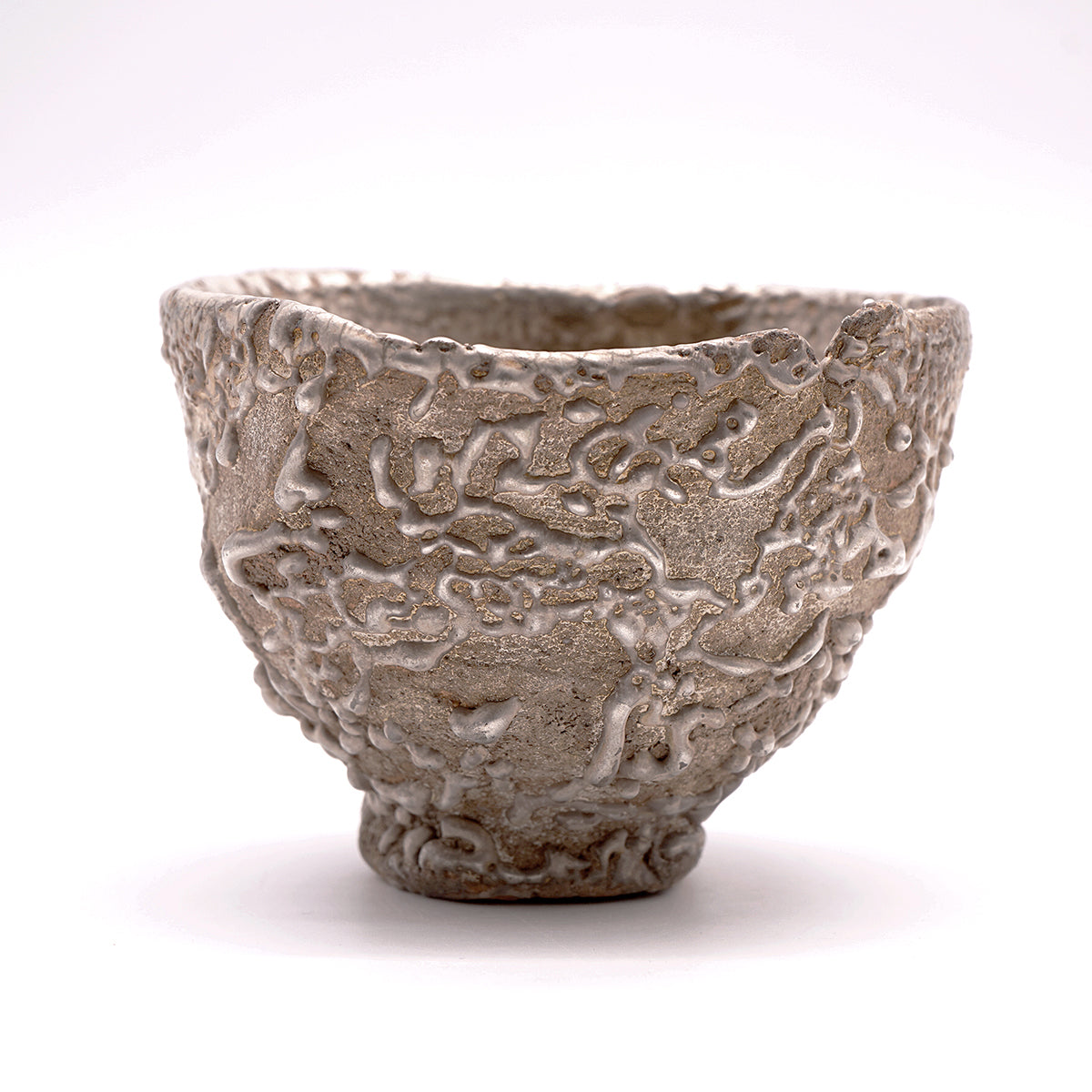 谷本洋　銀彩茶盌　TMYTB008P