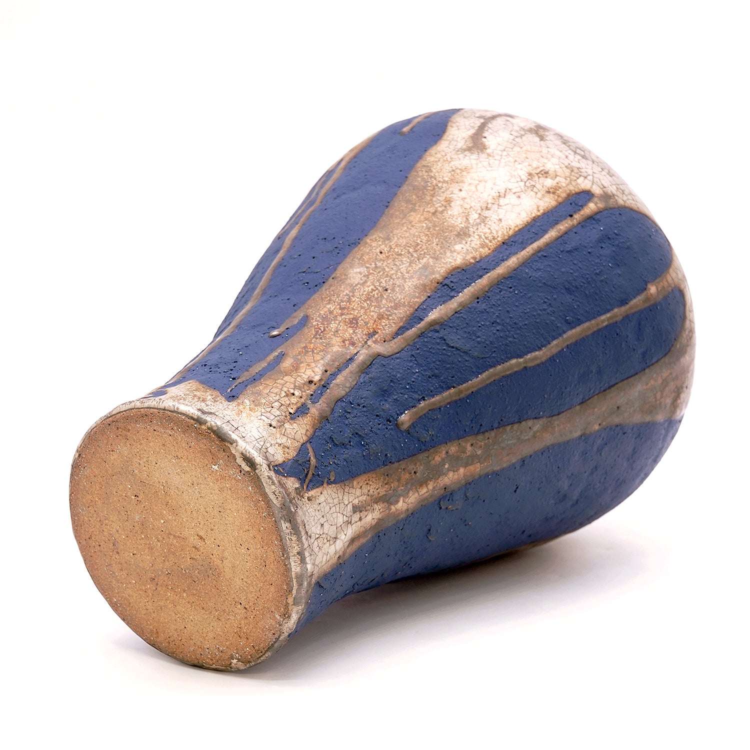 富田啓之　銀彩青化粧壺　TMTFV052P