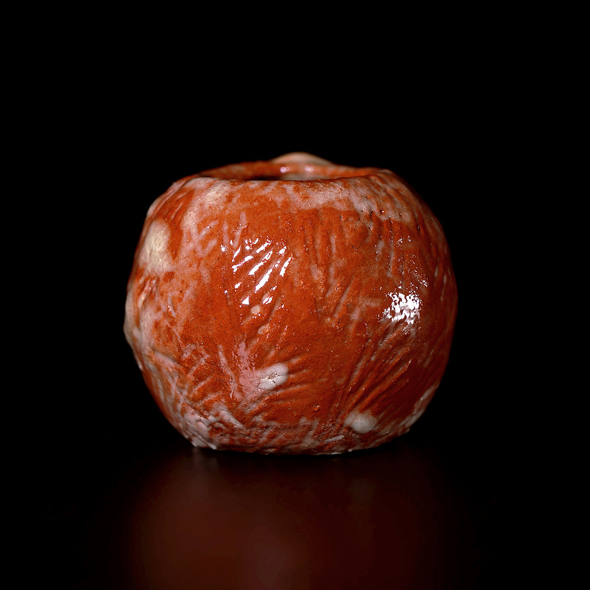 津田友子　だるま蓋置　「重いねん」　g-172　TSDTI077