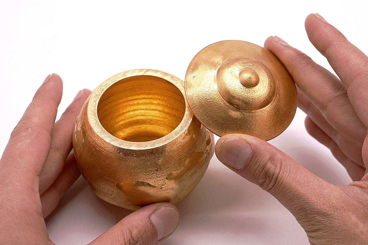 金理有　金滴茶入　KIMTI004P