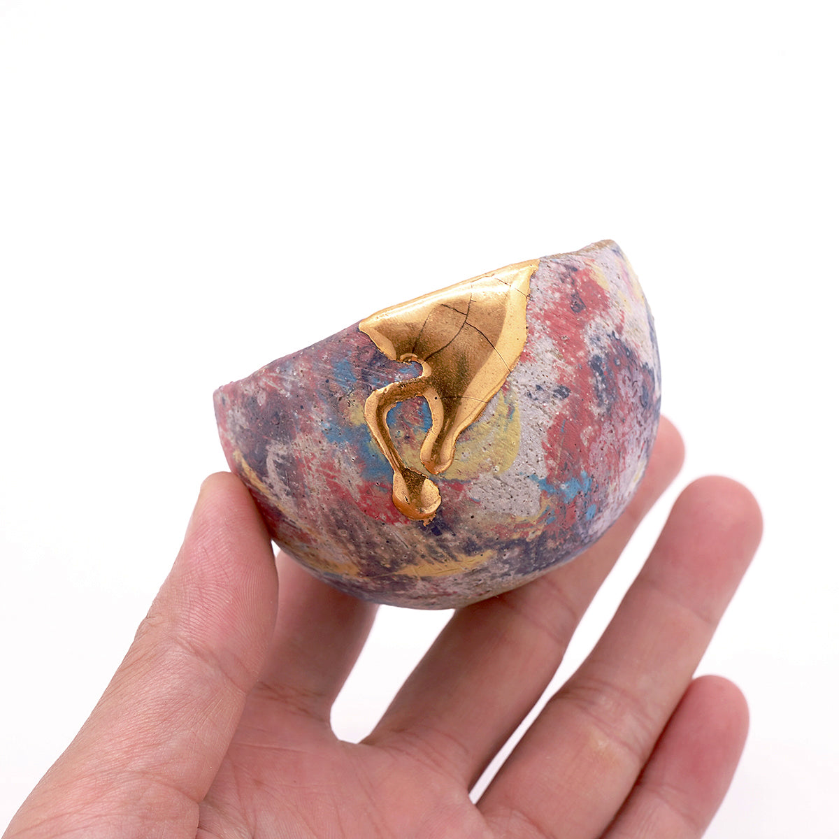 富田啓之 虹色金彩ボウルぐい呑 TMTGN170P – 白白庵（PAKUPAKUAN）