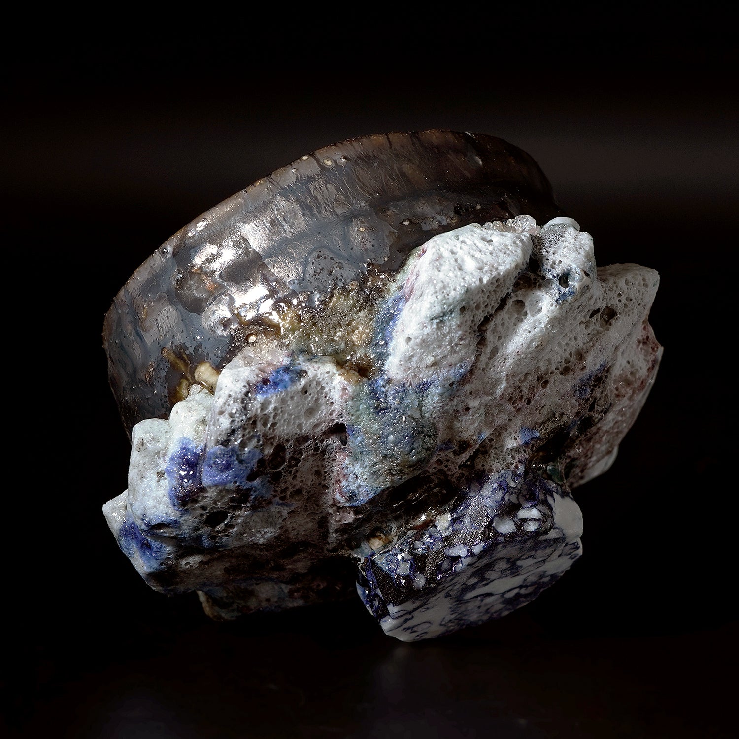 木ノ戸久仁子　稀晶石茶盌　KNKTB076