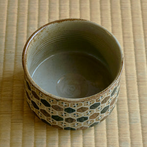 谷口晋也 彩色象嵌碗 角 TGSTB009P – 白白庵（PAKUPAKUAN）