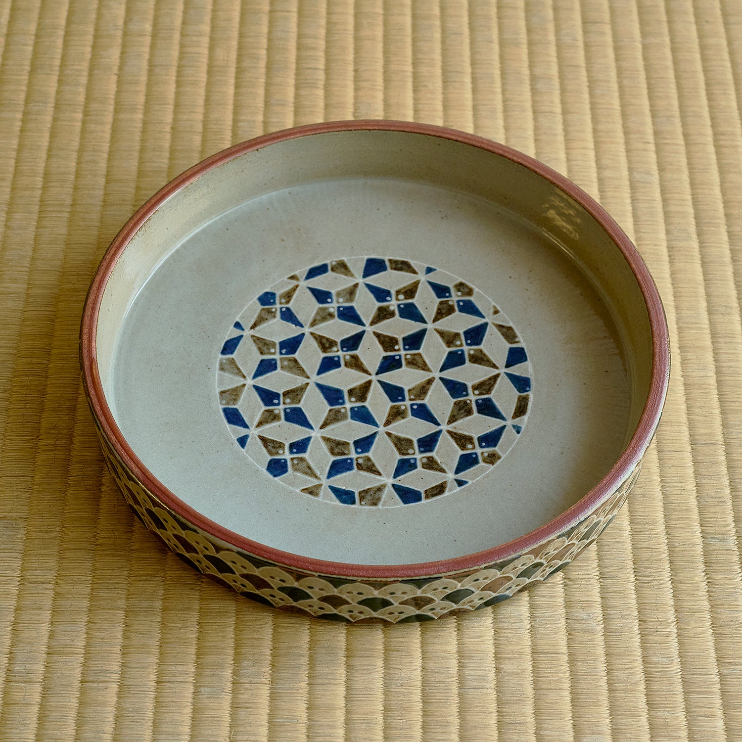 谷口晋也 彩色象嵌八寸銅鑼鉢 TGSTI009P – 白白庵（PAKUPAKUAN）