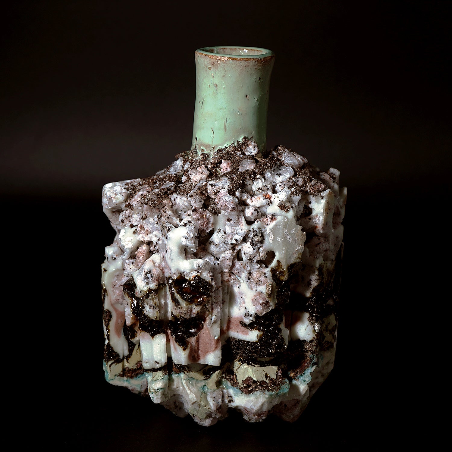 木ノ戸久仁子　稀晶石花器　KNKFV039